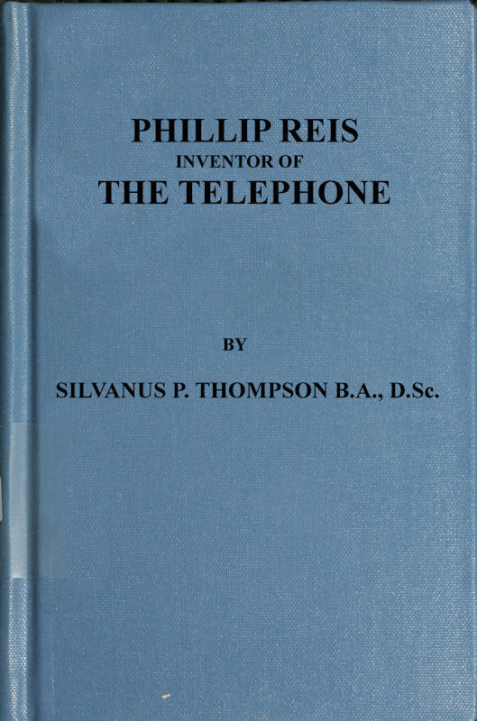 جلد کتاب Philipp Reis: Inventor of the Telephone