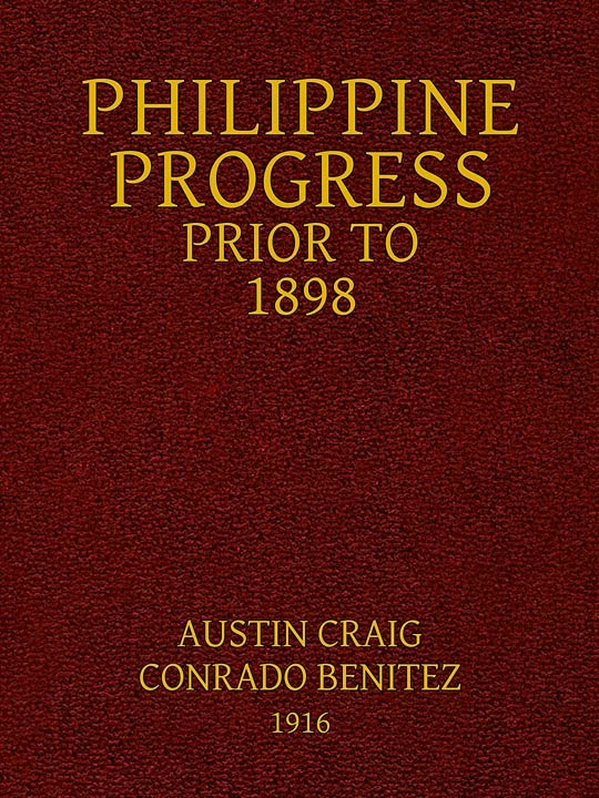 جلد کتاب Philippine Progress Prior to 1898