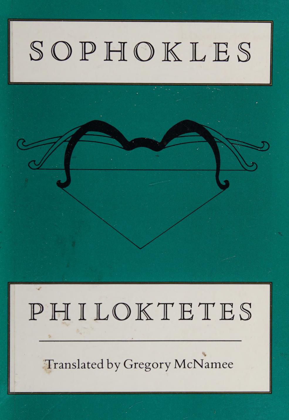 جلد کتاب Philoktetes
