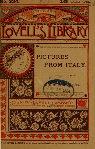 جلد کتاب Pictures from Italy