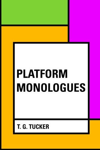 جلد کتاب Platform Monologues