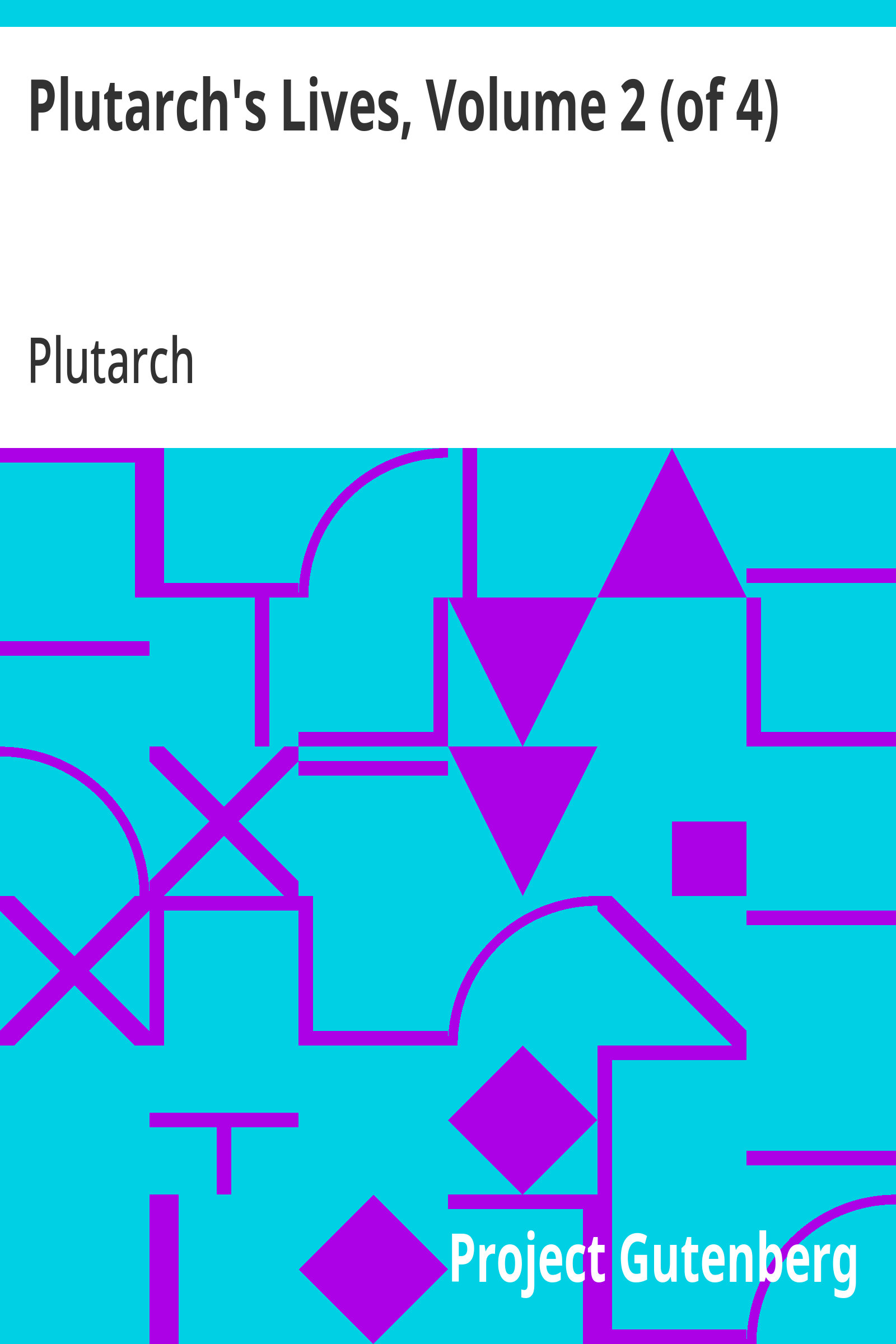 جلد کتاب Plutarch's Lives, Volume 2