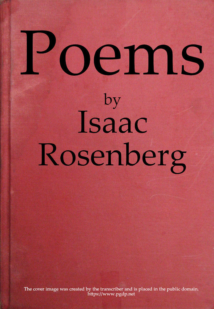 جلد کتاب Poems by Isaac Rosenberg
