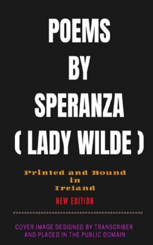 جلد کتاب Poems by Speranza