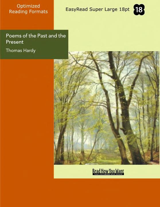 جلد کتاب Poems of the Past and the Present
