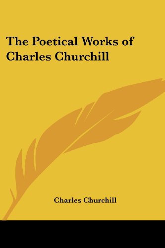 جلد کتاب Poetical Works of Charles Churchill