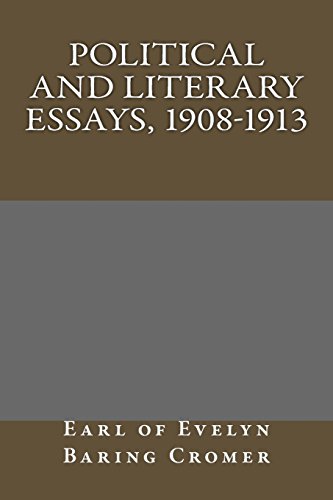جلد کتاب Political and Literary Essays, 1908-1913