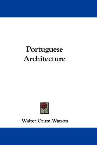 جلد کتاب Portuguese Architecture