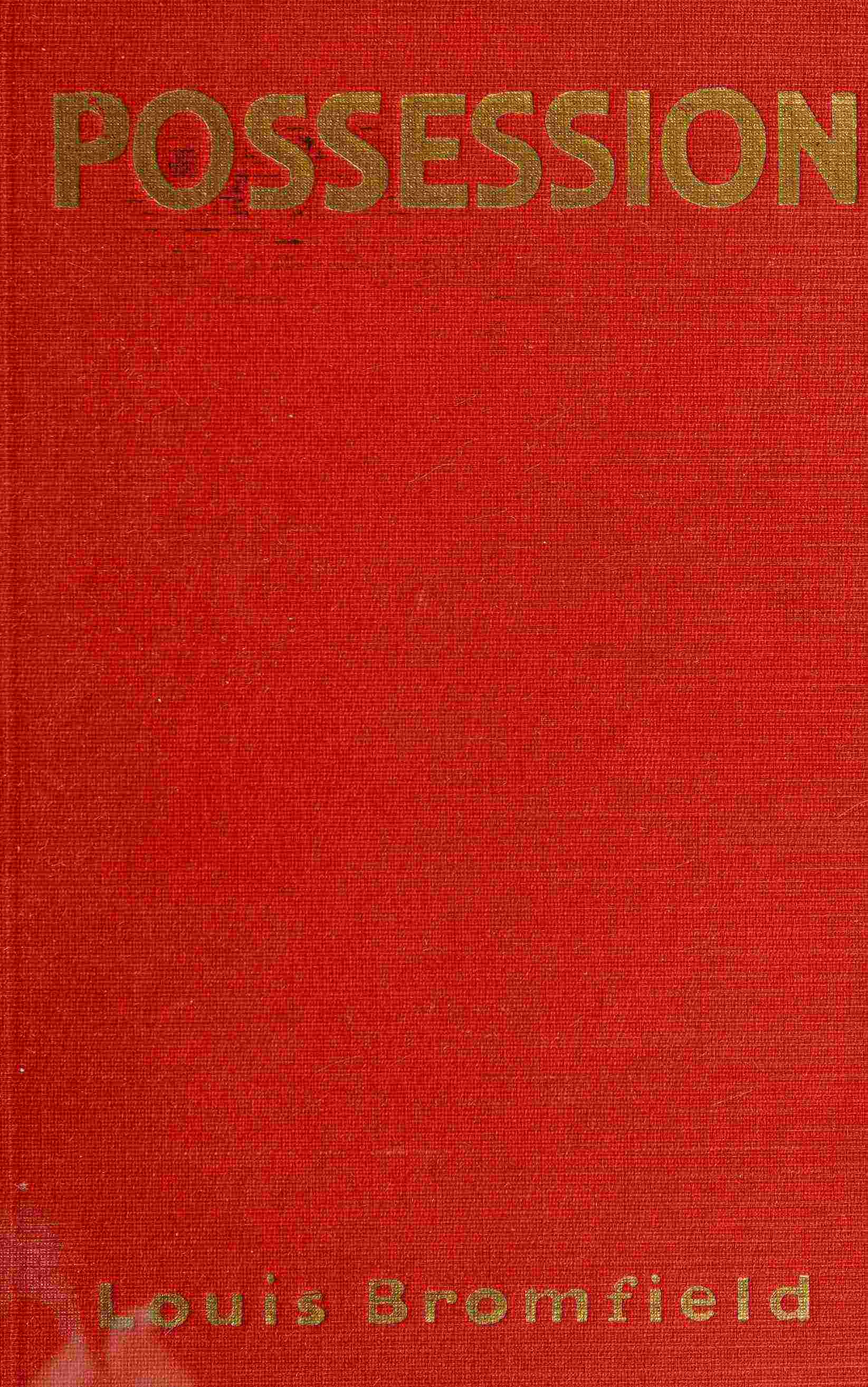 جلد کتاب Possession