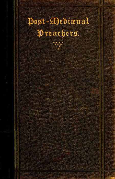 جلد کتاب Post-Mediæval Preachers