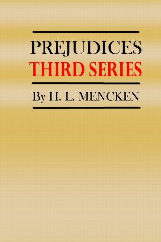 جلد کتاب Prejudices, Third Series