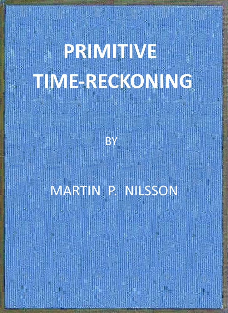 جلد کتاب Primitive Time-Reckoning