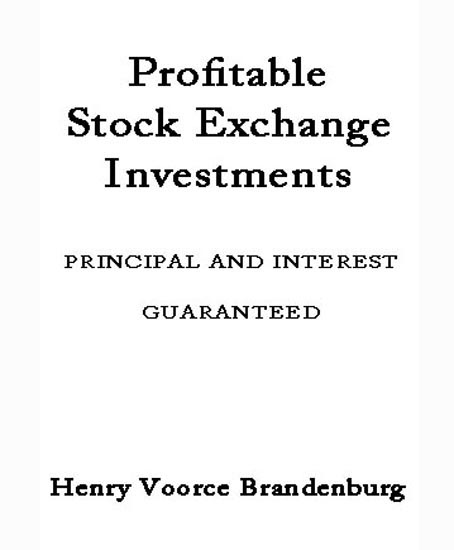 جلد کتاب Profitable Stock Exchange Investments