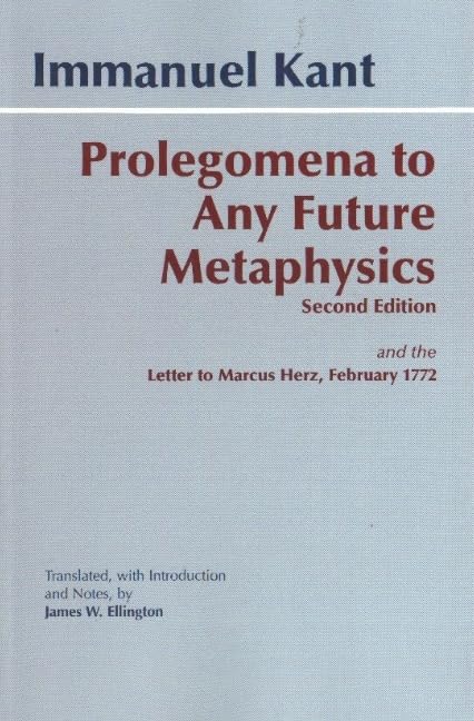 جلد کتاب Prolegomena to Any Future Metaphysics