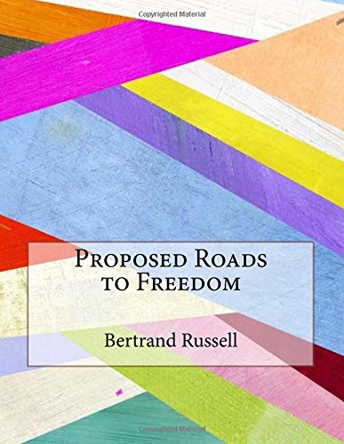 جلد کتاب Proposed Roads to Freedom