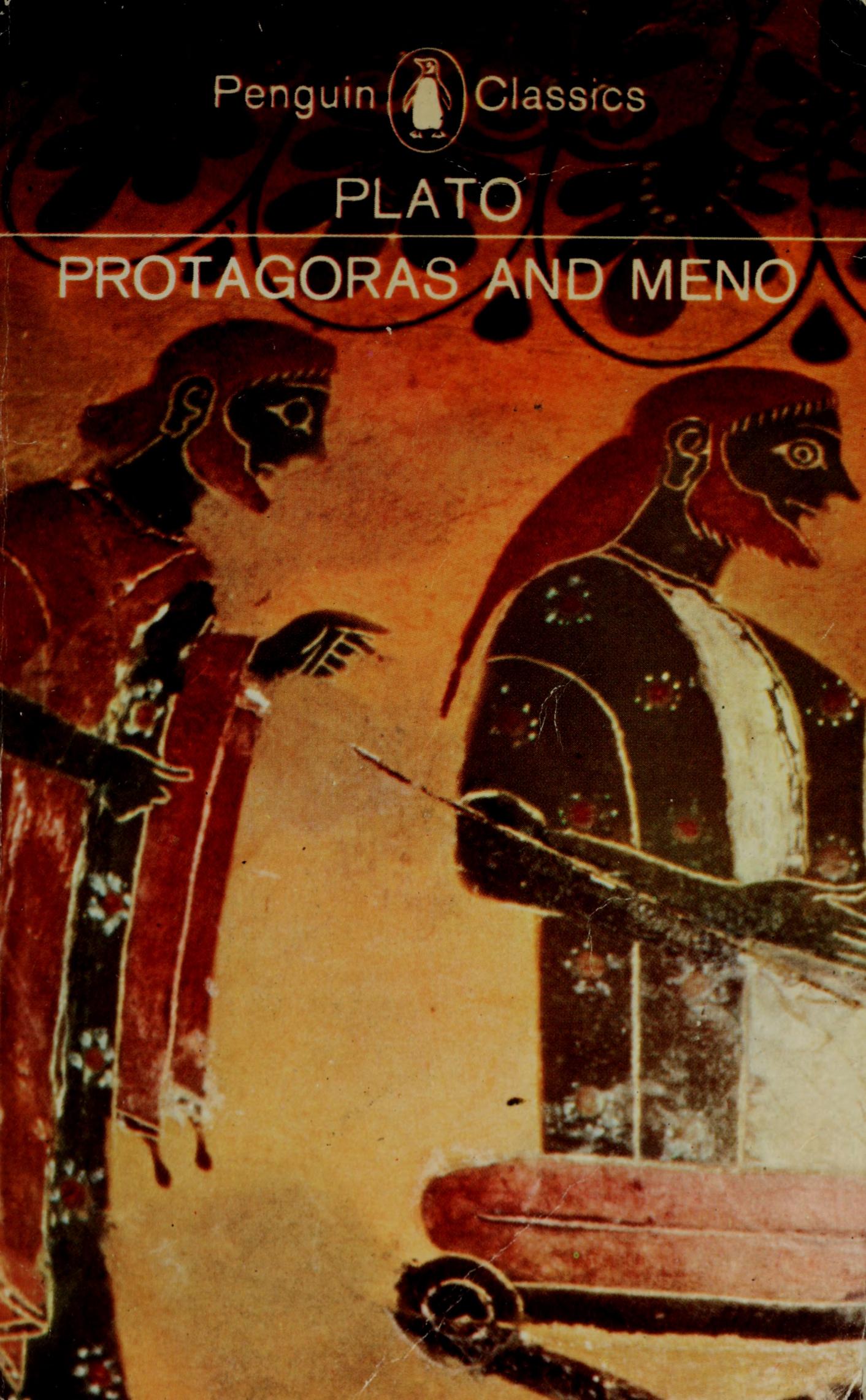 جلد کتاب Protagoras