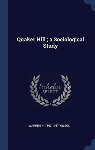 جلد کتاب Quaker Hill: A Sociological Study