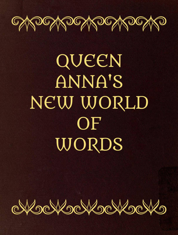 جلد کتاب Queen Anna's New World of Words