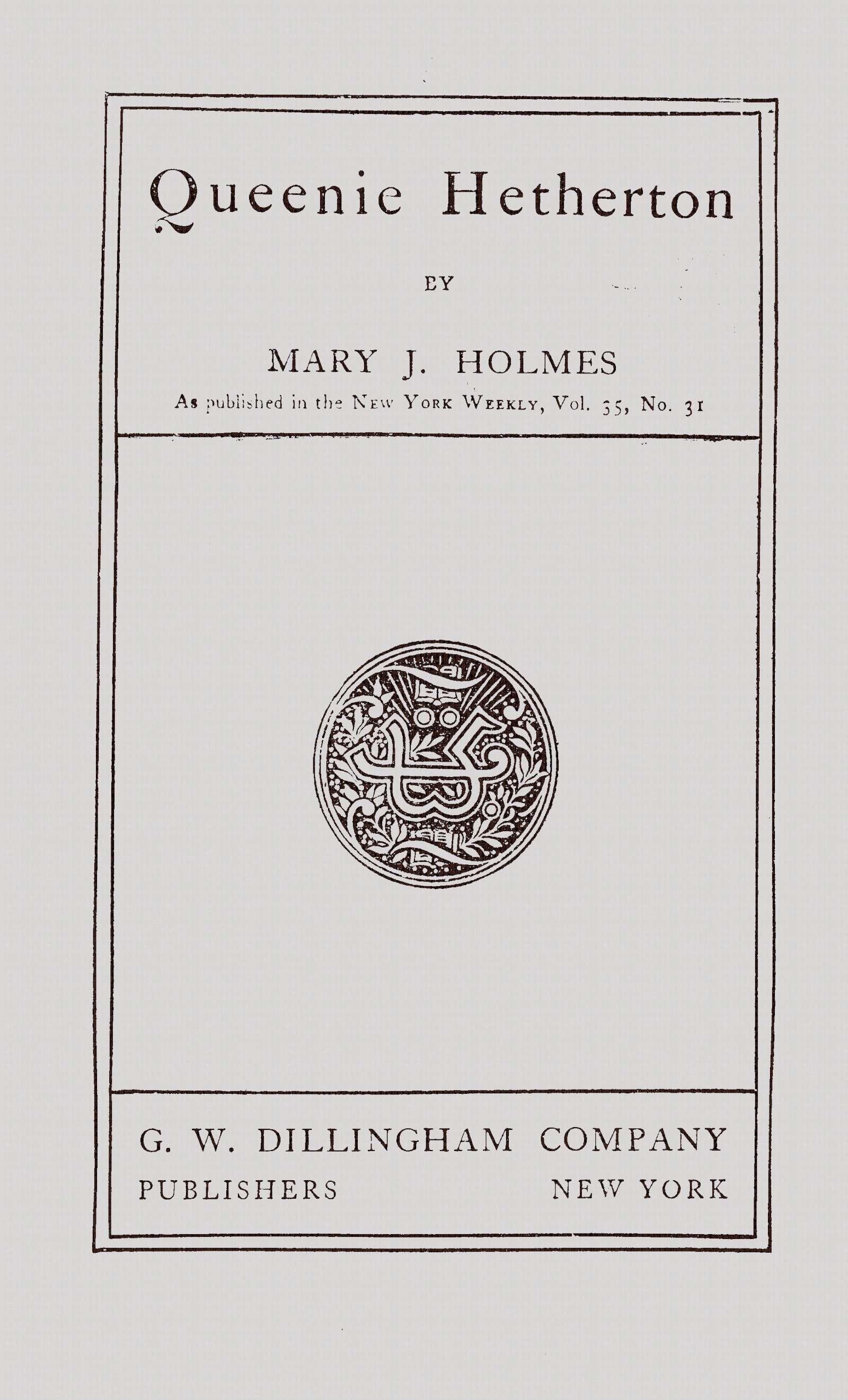 جلد کتاب Queenie Hetherton