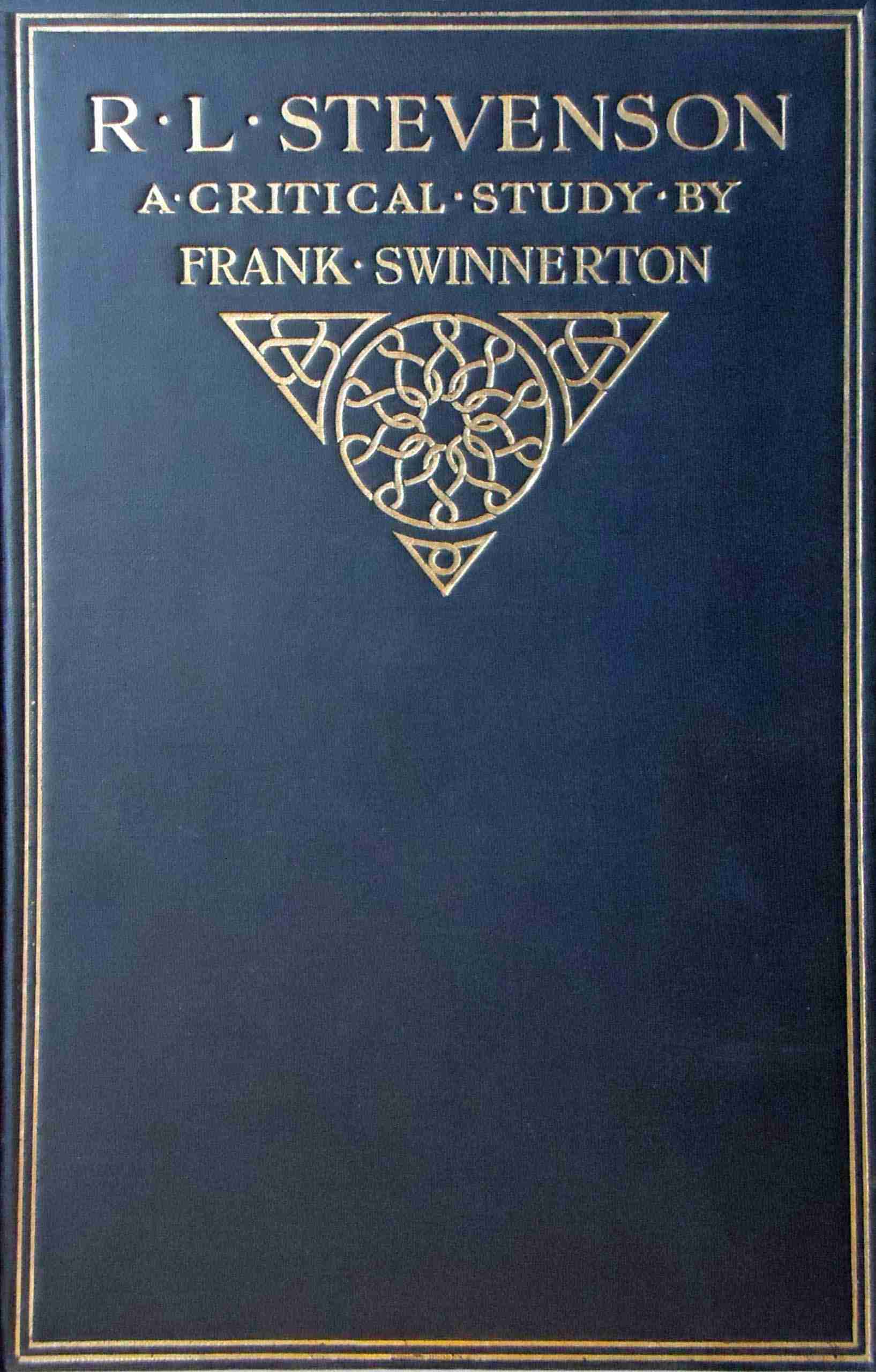 جلد کتاب R. L. Stevenson: A critical study