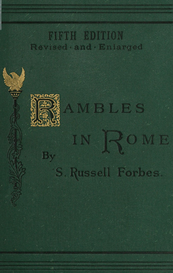 جلد کتاب Rambles in Rome