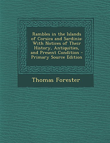 جلد کتاب Rambles in the Islands of Corsica and Sardinia