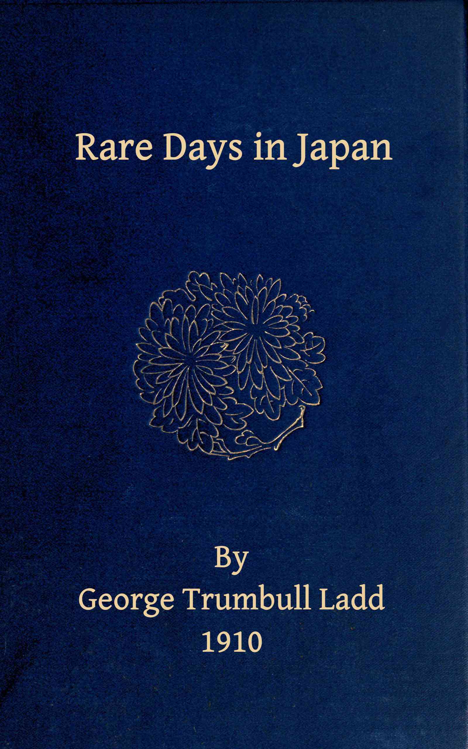 جلد کتاب Rare Days in Japan