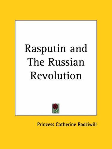 جلد کتاب Rasputin and the Russian Revolution