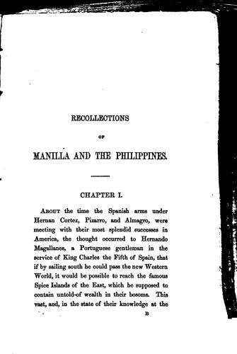 جلد کتاب Recollections of Manilla and the Philippines During 1848, 1849 and 1850