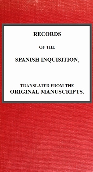 جلد کتاب Records of the Spanish Inquisition