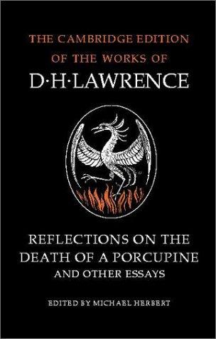 جلد کتاب Reflections on the Death of a Porcupine and Other Essays