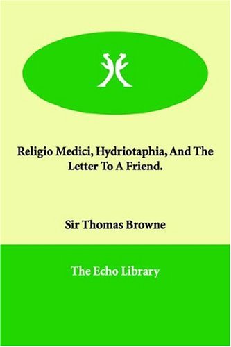 جلد کتاب Religio Medici, Hydriotaphia, and the Letter to a Friend