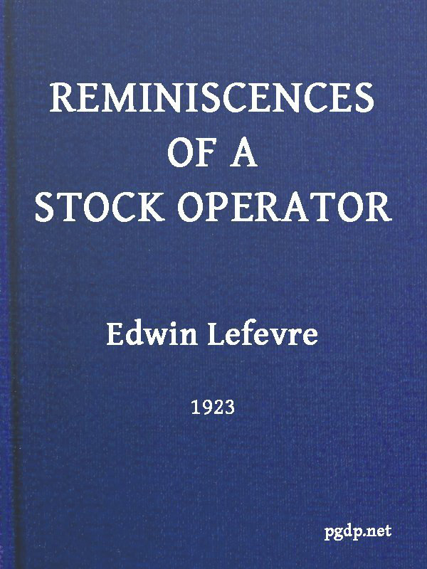 جلد کتاب Reminiscences of a Stock Operator