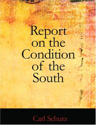 جلد کتاب Report on the Condition of the South