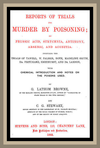 جلد کتاب Reports of Trials for Murder by Poisoning