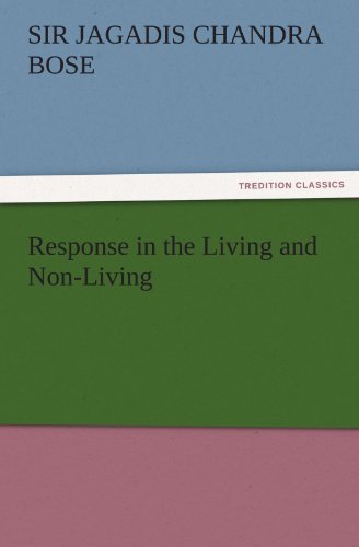 جلد کتاب Response in the Living and Non-Living