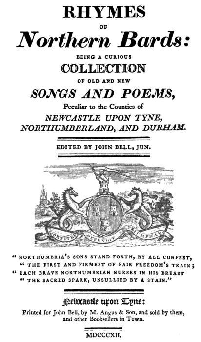 جلد کتاب Rhymes of Northern Bards