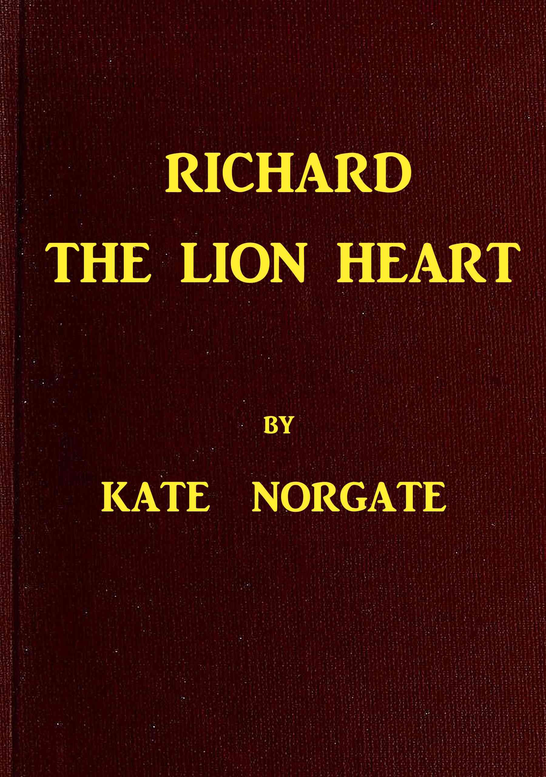 جلد کتاب Richard the Lion Heart