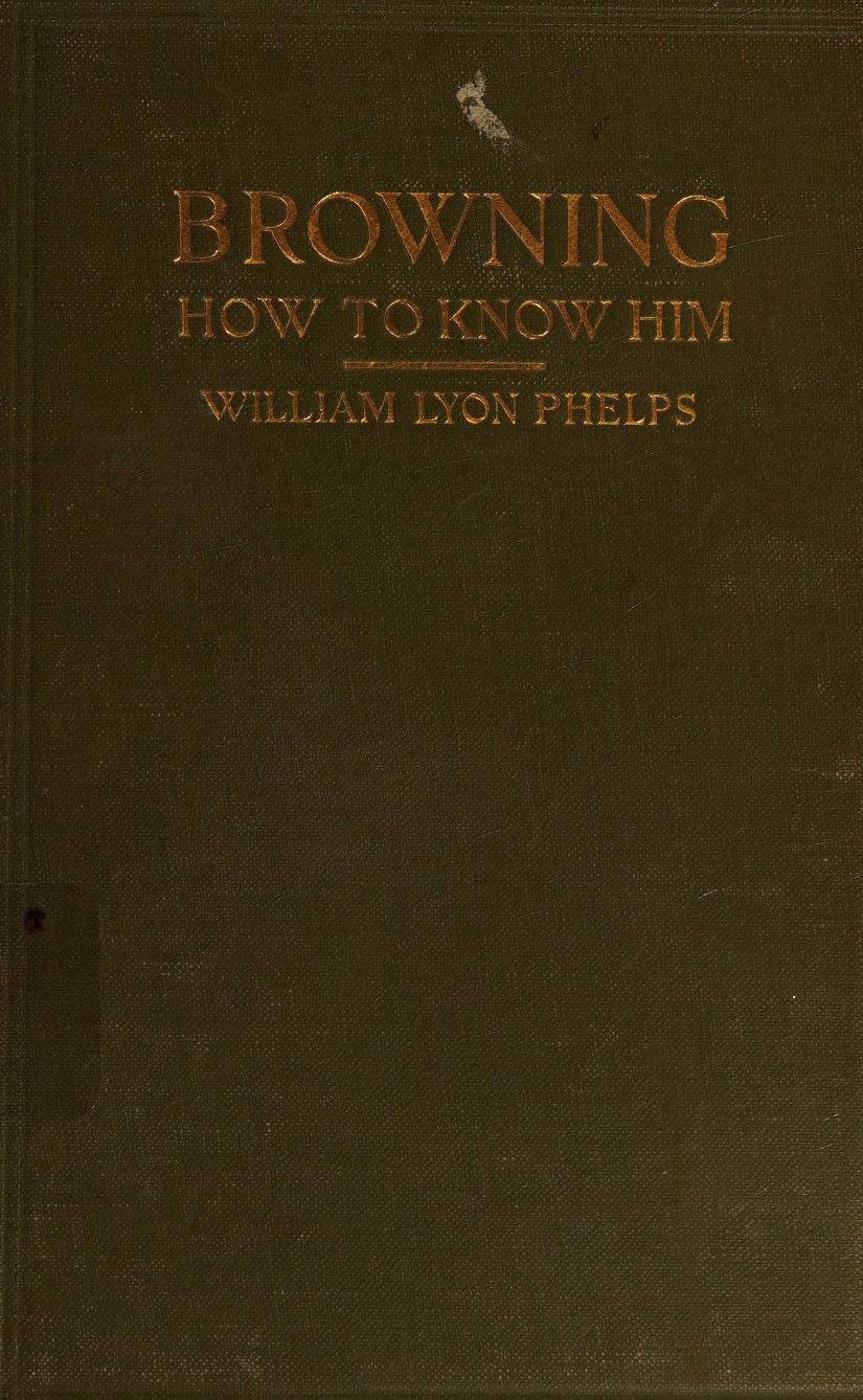 جلد کتاب Robert Browning: How to Know Him
