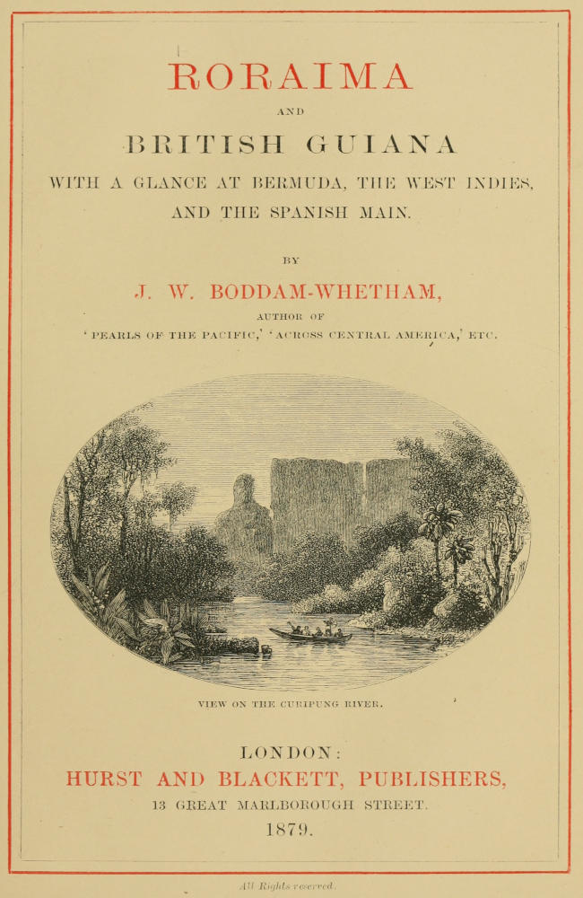 جلد کتاب Roraima and British Guiana