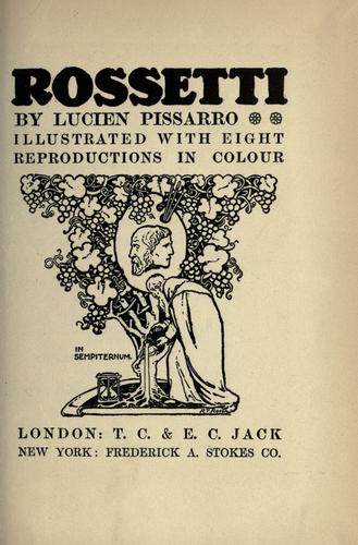 جلد کتاب Rossetti