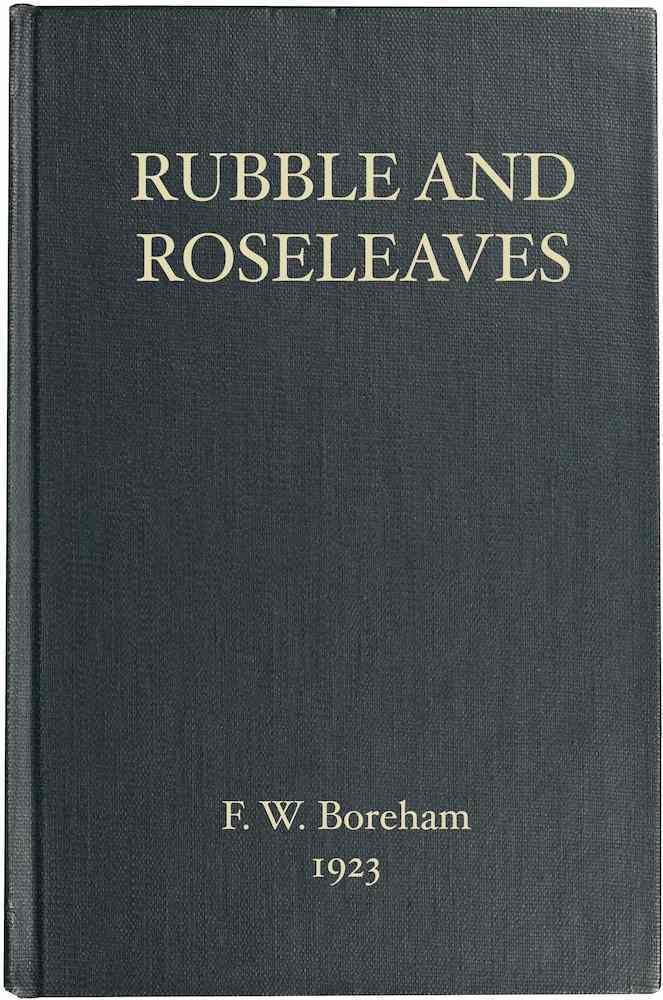 جلد کتاب Rubble and Roseleaves, and Things of That Kind
