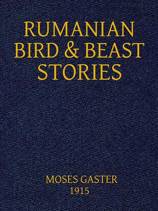 جلد کتاب Rumanian Bird and Beast Stories