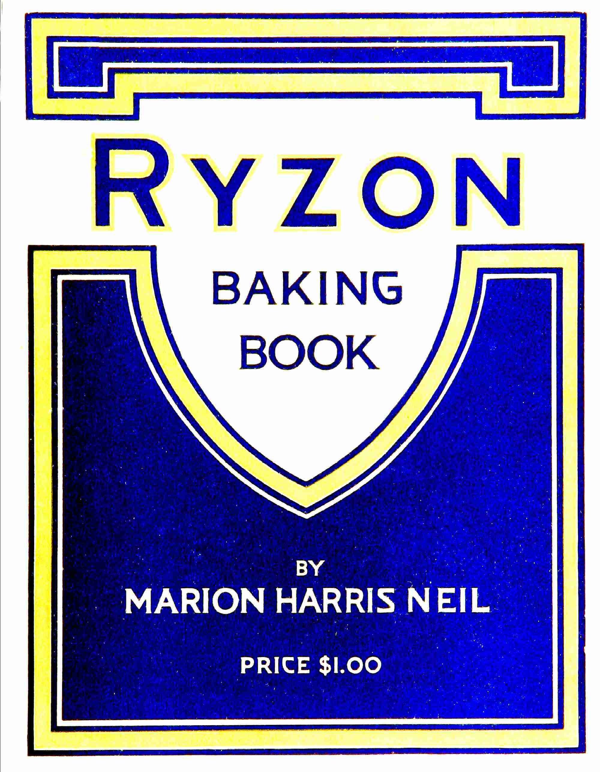 جلد کتاب Ryzon Baking Book