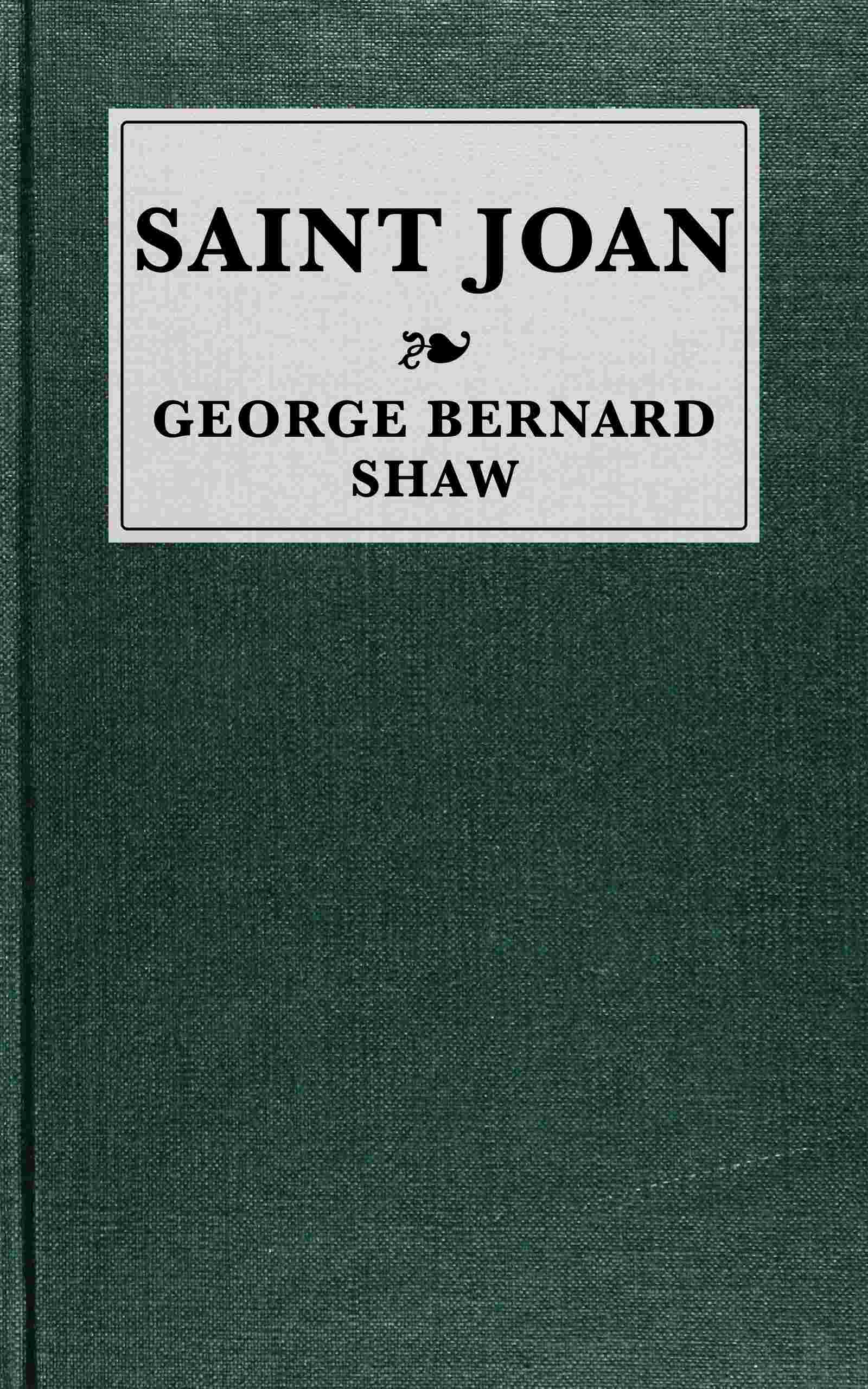 جلد کتاب Saint Joan
