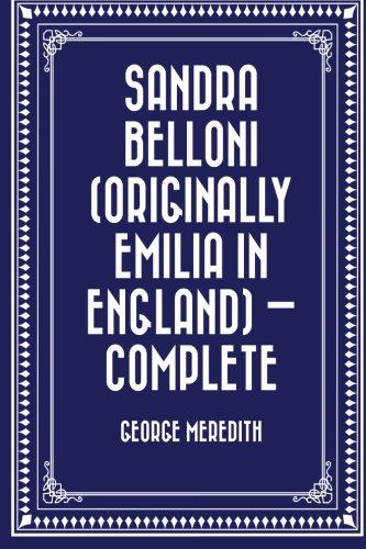 جلد کتاب Sandra Belloni (originally Emilia in England) — Complete