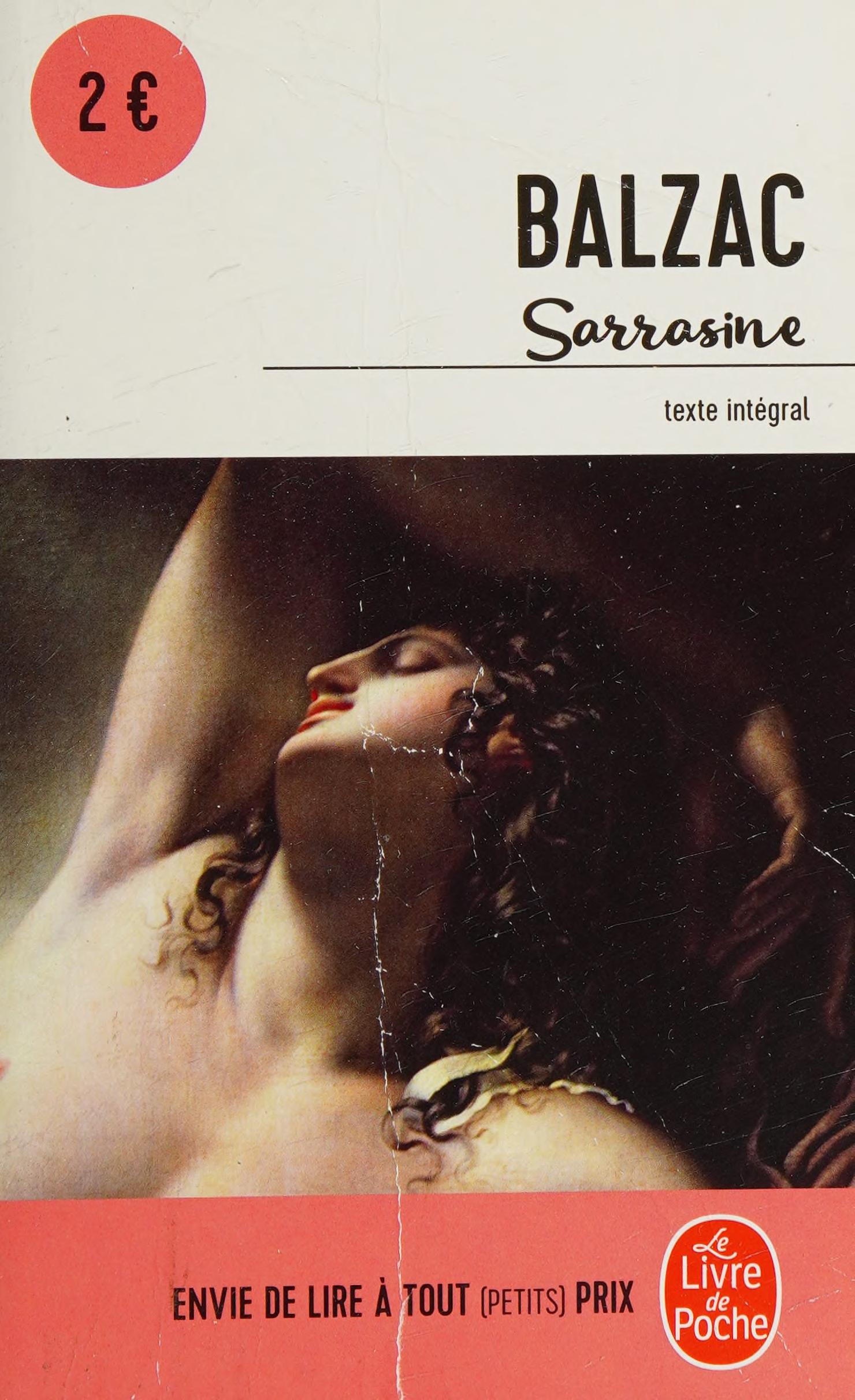 جلد کتاب Sarrasine