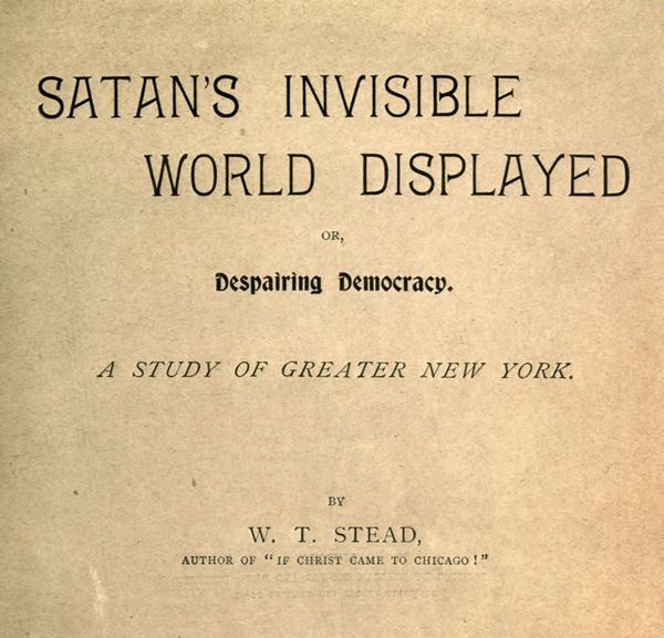 جلد کتاب Satan's Invisible World Displayed; or, Despairing Democracy