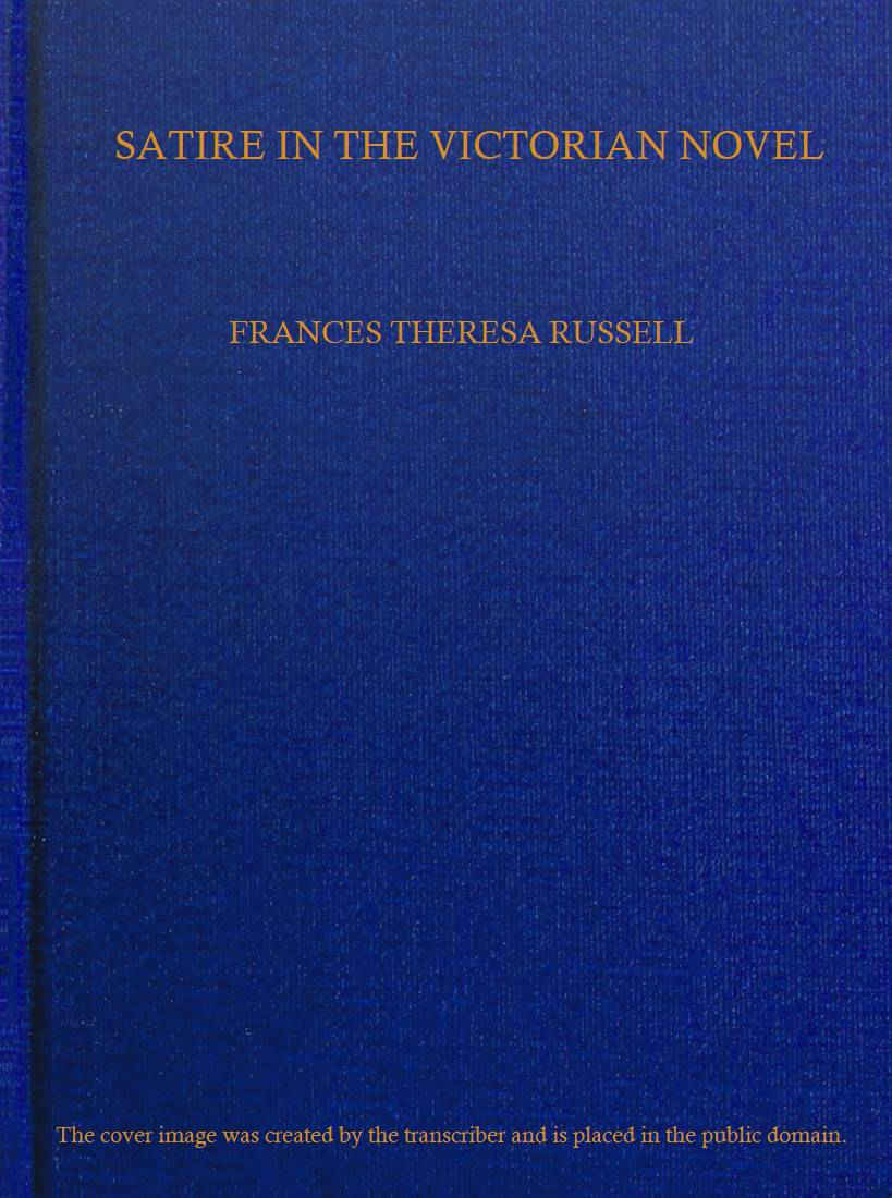 جلد کتاب Satire in the Victorian Novel