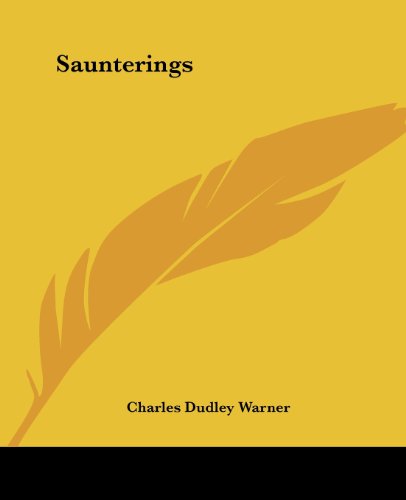 جلد کتاب Saunterings